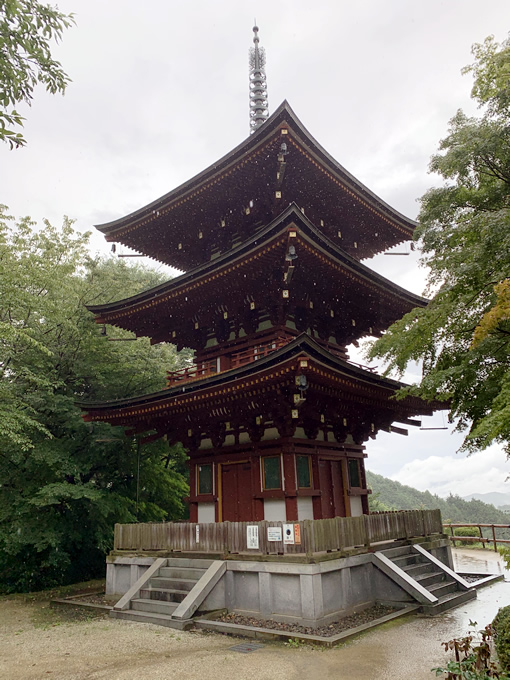 岡寺・三重塔（奈良県明日香村）
