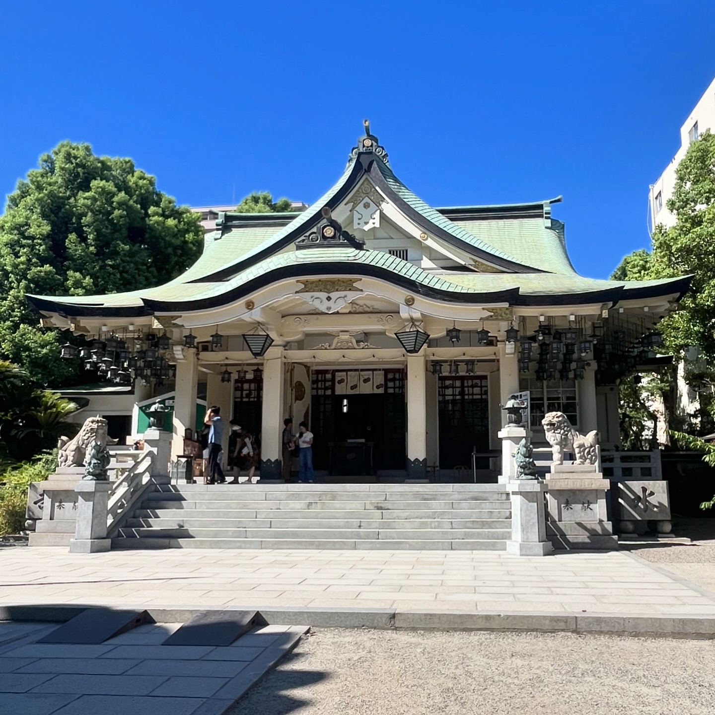 難波八阪神社（大阪浪速区元町）・拝殿